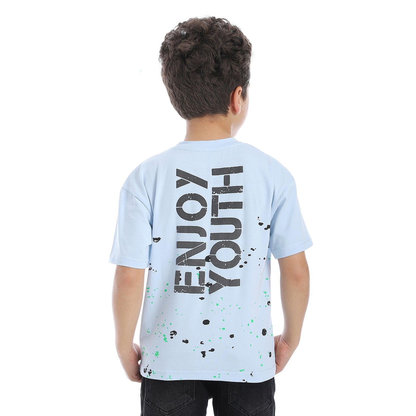 Sky Blue Boys Cotton T-Shirt