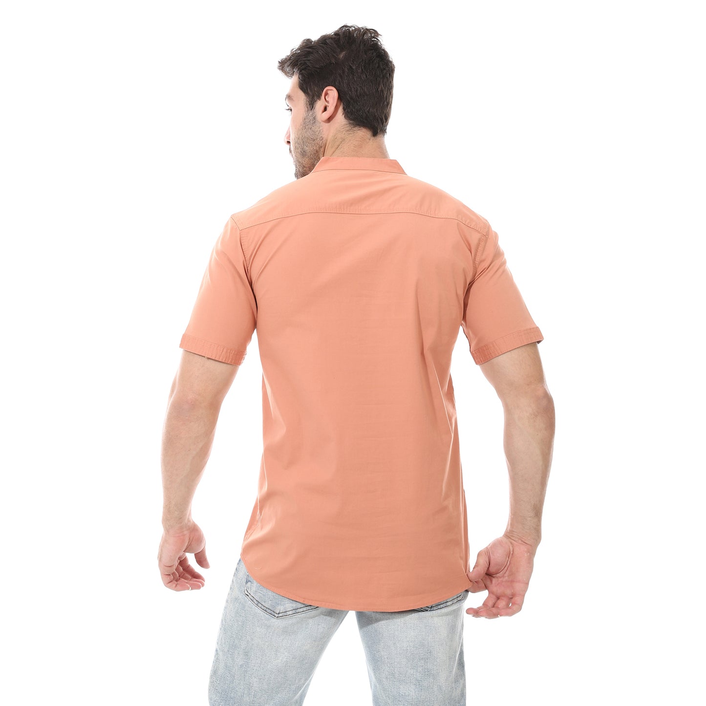 Melon Brand Collar Plain Shirt