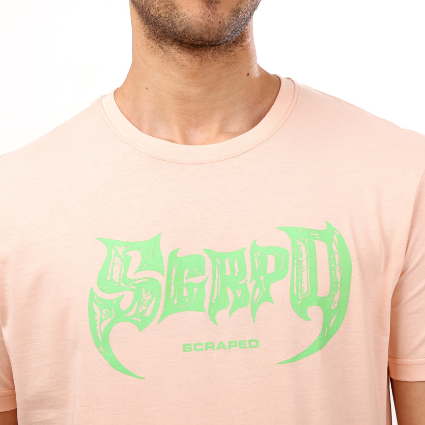 "Scraped" Printed Half Sleeves T - Shirt - Simony - 2bstylish