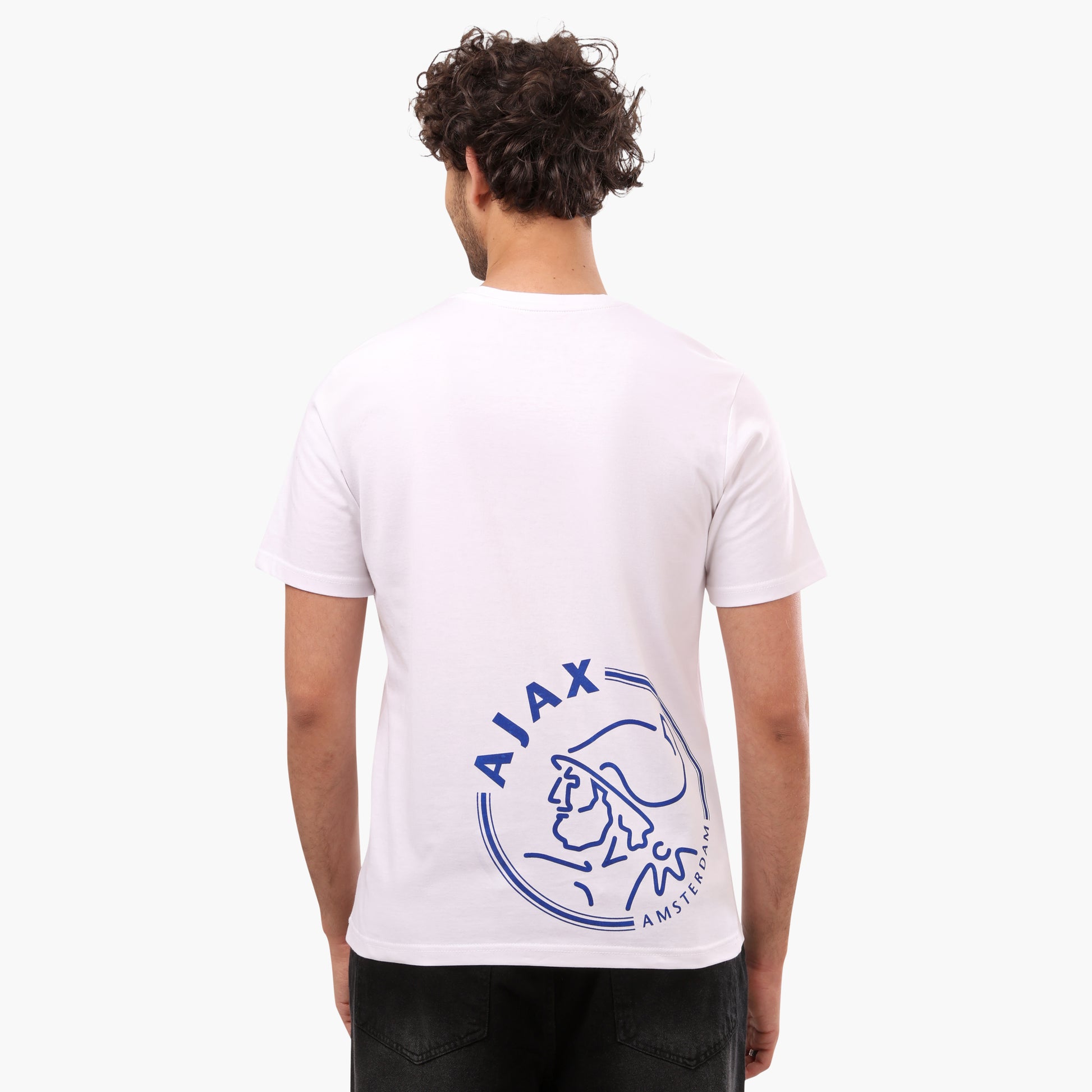 AJAX Stylish Round Neck T-shirt - White - 2bstylish