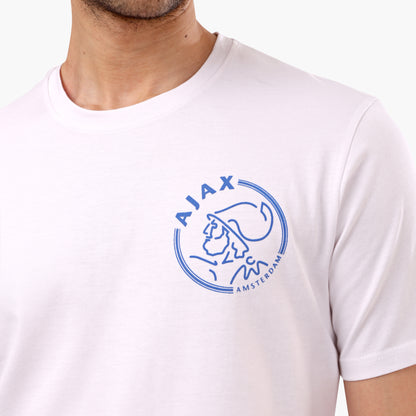 AJAX Stylish Round Neck T-shirt - White - 2bstylish