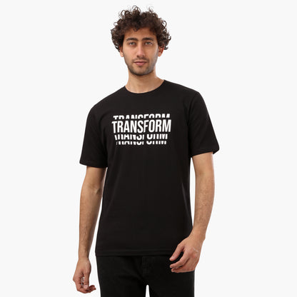 "Transform" Front & Back Printed Blue Half Sleeves T- Shirt - 2bstylish