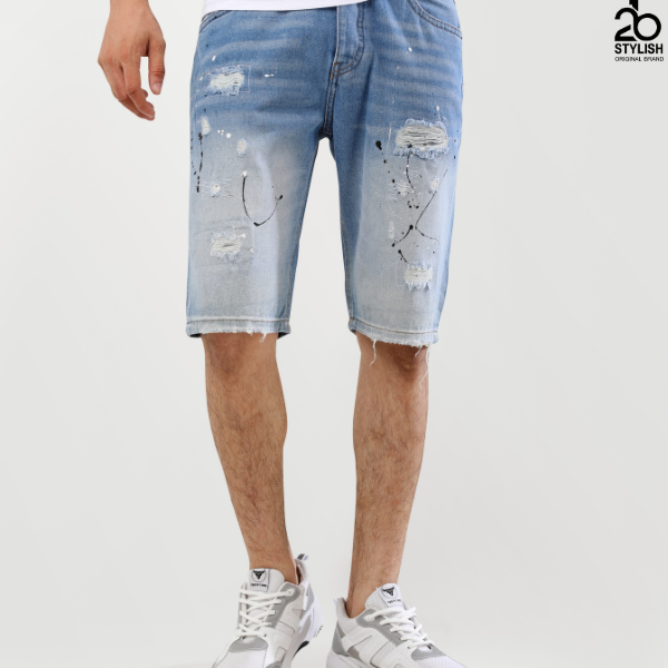 Denim Short 23- Blue - 2bstylish