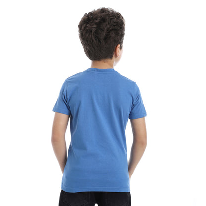 Boys Regular Fit Printed T-Shirt - Blue