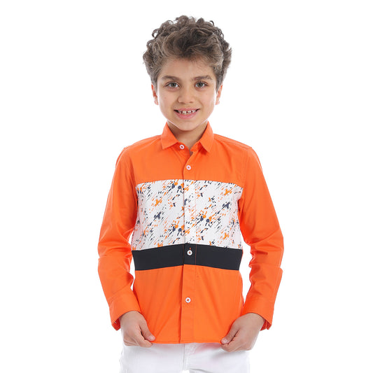2b STYLISH Classic Sleeve Shirt - Orange