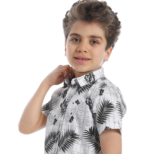2b STYLISH Short Sleeve Shirt - White