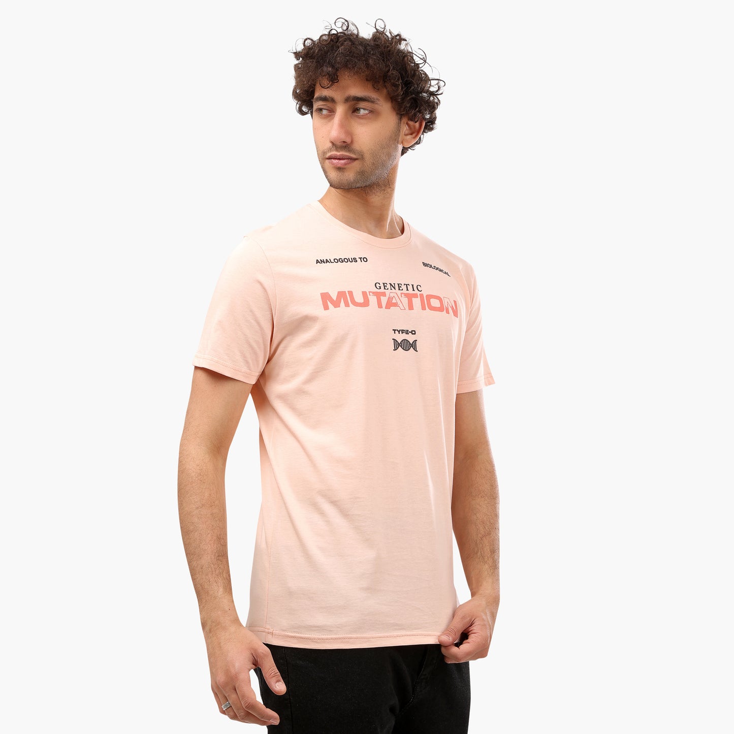 Summer-Tshirt-men-printed-light pink