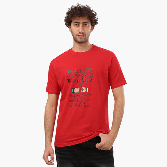 Summer-Tshirt-men-printed-Red