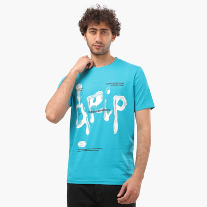 Summer-Tshirt-men-printed-baby-blue