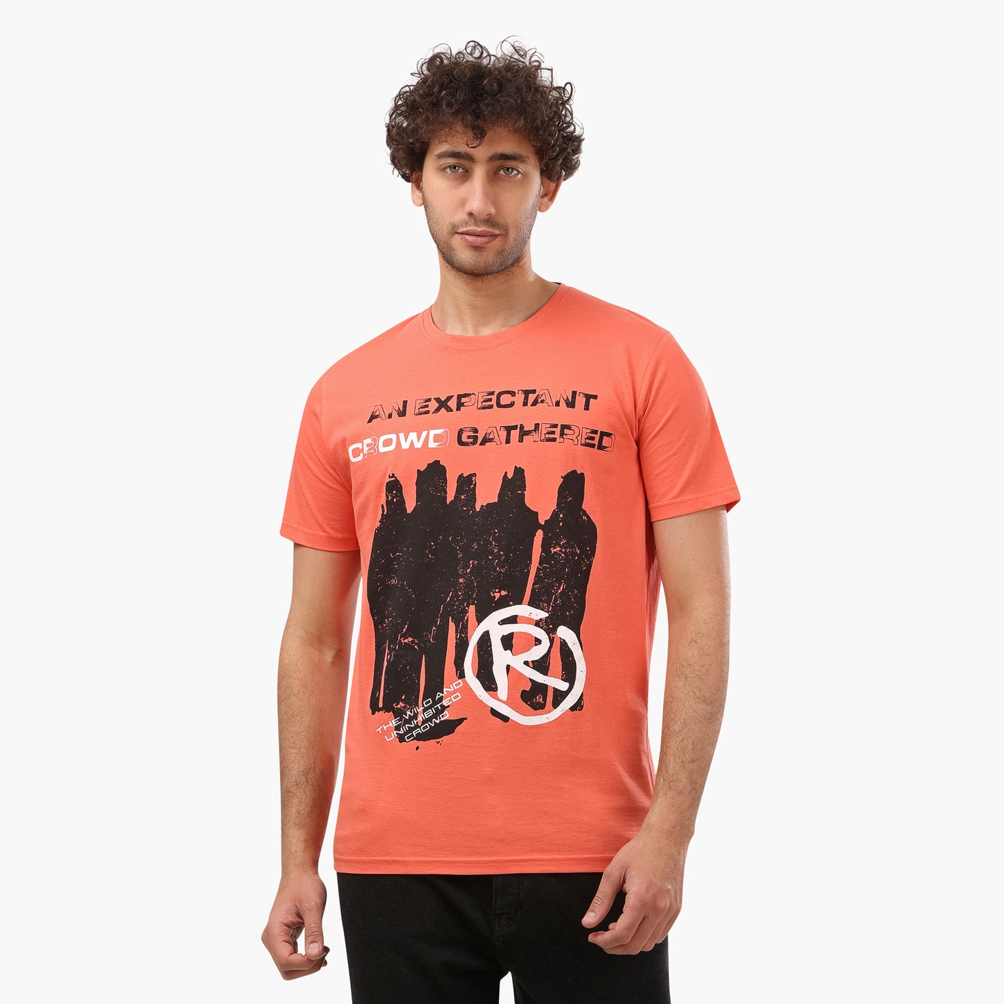 Summer-Tshirt-men-printed-orange