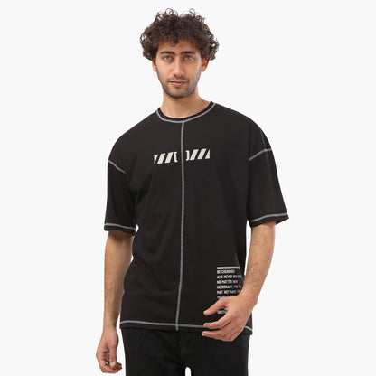 Summer-Tshirt-men-printed-black